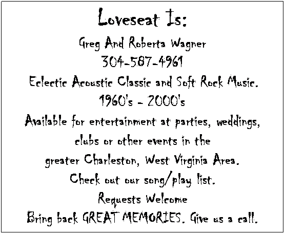 Eclectic Acoustic Classic and soft rock Music for hire